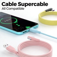 3A Turbo Charge Cable USB C to USB Fast Kabel Wire Type