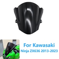 For Kawasaki Ninja ZX636 ZX 636 ZX-636 2013-2023 Windscreen Screen Double Bubble Windshield Wind Def