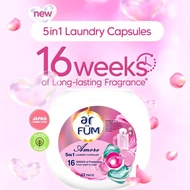 [42 pods] ar Fum laundry capsules detergent pods amore scent 5 in 1 detergents ar FÜM cleaning liqui