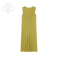 ✆♠ Aiden001 7020 Average Size Sleeveless Dress Summer Suit Womens Bottom Skirt Slim Fit Pleated New 