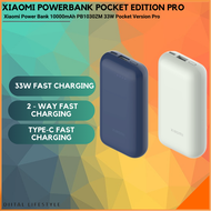 XIAOMI Power Bank 10000mAh 33W Pocket Version Pro Mini Powerbank External Battery For Mobile Phone Tablet