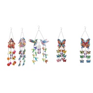 DIY Dotted Diamond Art Painting Wind Chime Kit Three-Dimensional Sun Catchers Diamonds Dot Paintings