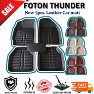 FOTON THUNDER 5pcs Car matting LEATHER carpet semi deep dish matt Waterproof, dustproof, fireproop