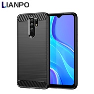 LIANPO For Redmi 9 Redmi 9A Redmi 9C Redmi 9T Phone Case Armor Carbon Fiber TPU Soft Silicone Back C