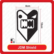 [451]Quality Car Sticker JDM Shield [8cm x 12cm][Sticker Cutting][Black/White/Red/3M Reflective Whit