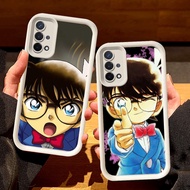 White Casing for OPPO A93 A35 F17 A15s A16K A15 A16E A54 Reno 4F 4 Lite Pro S112 Detective Conan