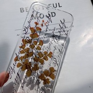 手作押花手機保護殼,Apple iPhone 7, iPhone 8適用,箴言