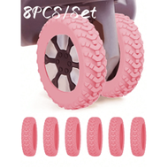 8Pcs/Set Luggage Suitcase Wheels Cover, Wheel Cover For Office Wheelchair, Portable Suitcase Wheel P