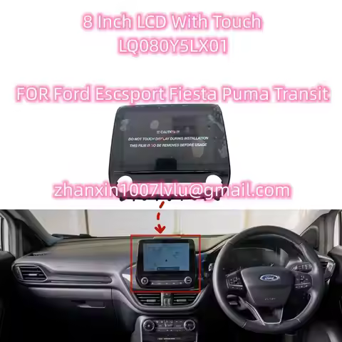 Brand New Original 8 Inch LCD With Touch Screen LQ080Y5LX01 For Ford Escsport Fiesta Puma Transit Ca