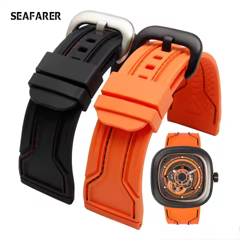 WatchBands for Seven Friday Rubber Watch Strap Waterproof Watch Band Sevenfriday Wristband Bracelet 