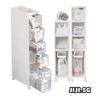 (JIJI.SG) RADFORD Movable Slim Drawer Cabinet / Storage / Box / Wheels / JT