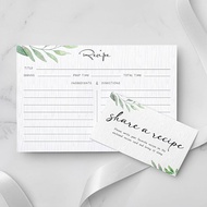 Outus 100 Pcs 4x6 Recipe Cards for Bridal Shower and Weddings, Share a Recipe Cards, Double-sided, G
