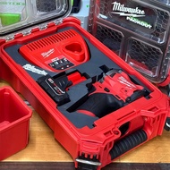 Milwaukee PACKOUT 8435 Toolbox 3D Printing Lining Suitable for M12 FIWF12 Impact Wrench and Charger