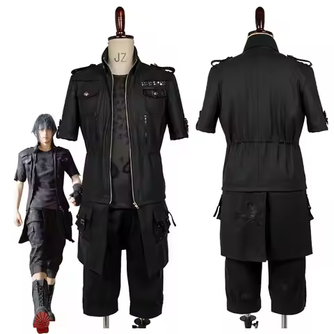 Adult Final Fantasy XV FF15 Noctis Lucis Caelum Noct Cosplay Costume Jacket Coat Outfit Men Hallowee