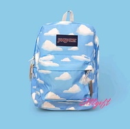 JANSPORT Tas Punggung Sekolah Warna Biru Awan untuk Remaja/ Tas Bestseller