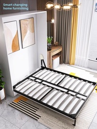 Invisible Bed Wall Bed Wardrobe Integrated Study Multi-Functional Foldable Bed Lower Side Flip Murph