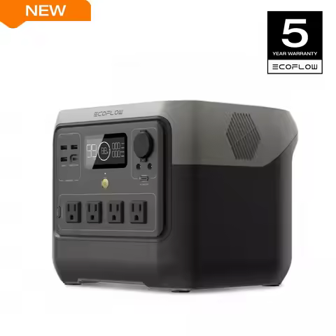 ECOFLOW Solar Generator RIVER 2 Pro 716Wh LiFePO4 Battery, 4x800W AC Outlets (1600W Surge), Solar Ge