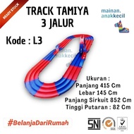 MAINAN ANAK JALANAN TRACK TAMIYA 3 JALUR / TRACK TAMIYA L3 -TATA TOYS SHOP