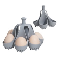【BH】Silicone Egg Boiler Rack BPA-Free Egg Holder for Boiling Even Heating Draining Drying Egg Cooker
