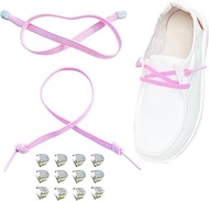 Lopau Shoe Laces Replacement for Hey Dude, 2 Pairs Flat Elastic Replacement Shoelaces for Dudes Shoe