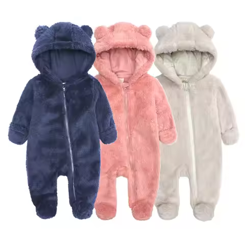 Baby Clothes 0 To 3 6 12 Months For Winter Infant Birth Costume Newborn Girl Rompers Boy Bear Jumpsu