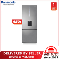[DELIVERED BY SELLER] Panasonic Refrigerator NR-BX460WSMY / NR-BX460WS ECONAVI Inverter 2 Door Refrigerator Fridge with Water Dispenser Peti Sejuk 电冰箱