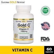 Gold C Vitamin C ขนาด 60 แคปซูล วิตามินซี 1000 mg ผลิตภัณฑ์เสริมอาหาร บำรุงร่างกาย