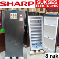 FREEZER SHARP 8 RAK FJM-198A / LEMARI ES PEMBEKU 198