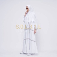 hk3 Gamis syari set umroh Hilya Set (putih) by soleil indonesia