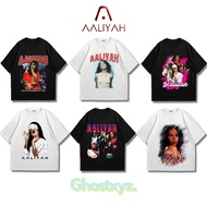Ghostxyz T-Shirt Aaliyah Black White Oversize Vintage Tee
