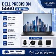 Dell Precision 5560 Workstation | i9 11th Gen | 15.6" OLED Touch Screen | 32GB RAM | 1TB SSD | 4GB N