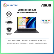 Asus Laptop VivoBook S 14 OLED K3402Z-AKM117WS 14'' 2.8K Indie Black ( I5-12500H, 8GB, 512GB SSD, Intel, W11, HS )