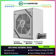 MSI MAG A650BNL White 650W 80 Plus Bronze Flat Cable Power Supply - PSU 650 Watt 80+ Bronze
