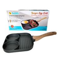 Burger Egg Grill Pan 2 Holes Non-Stick Burger Egg Pancake Frying Pan