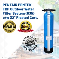 PENTAIR FRP835BL32 Outdoor Water Filter System c/w PENTAIR 5PP32 32" Pleated Cartridge (washable reu