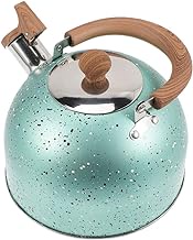 Yardwe Tea Pot Whistling Teapot Household Water Pot Thickened Water Kettle Kitchen Whistling Tea Kettle Tea Kettle Stove Top Whistling Teakettle Universal 3l Wood Electric Kettle