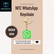NFC WhatsApp Keychain – Smart Tap Contact Sharing Gadget | NFC Tag | Digital Name Card | Keychain