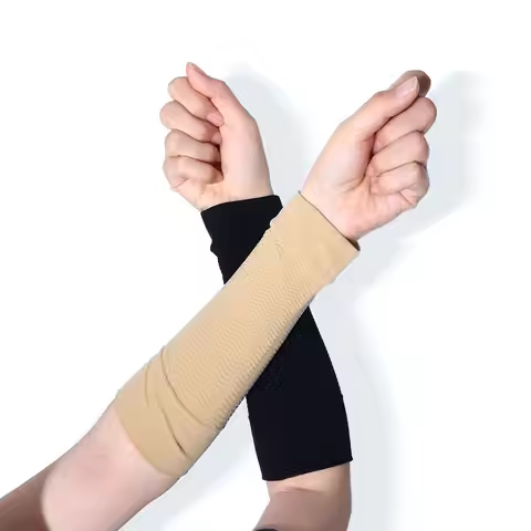 Solid Colors Elastic Massager Arm Wraps Protector Support Elbow Sock Arm Warmers Compression Arm Sle