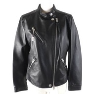 COACH Uptown Racer 外套（F33830），羊皮材質，顏色單排扣設計，成色極佳。正品，女款，S碼，附尺寸表。