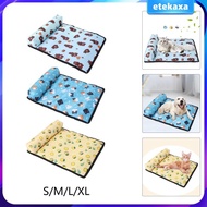 [Etekaxa] Dog Bed Puppy Bed Mattress Dog Sofa Bed with Pillow AntiSlip Pet Cooling Mat