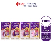 Combo 3 lốc sữa nước Pediasure hương vani ít ngọt (110ml) cho trẻ 1-10 tuổi