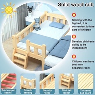 🔥Ready Stock+Upgrade 4 Guardrail🔥150cm Katil Baby Murah Baby Cot Katil Kanak Kanak Lelaki Katil Single Budak Baby Bed Extension Kids Bed Frame Children Bed With Guardrail And Ladder Solid Wood Bed Katil Budak Lelaki Murah Katil Budak Kartun Murch 婴儿床 儿童床