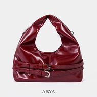 ARYA | Designed crossbody Bag - Red Double Belt Bag - Red - BA059 (excluding accessory charms)