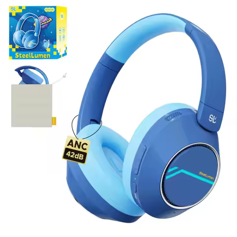 Nova1Pro ANC Bluetooth 5.4 Headphones Wireless 42dB Active Noise Cancelling Headset with Mic 40H Pla