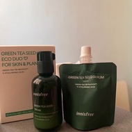 Innisfree 綠茶籽保濕精華加補充裝