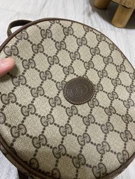 Gucci vintage 真品 包況美 古董包 圓包 造型可愛 斜背包