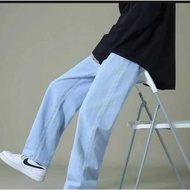 Korean Loose Baggy Men's Long Jeans // Men's Baggy Jeans
