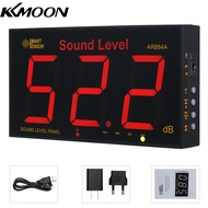KKmoon AR884A Sound Level Meter หน้าจอใหญ่ LCD ติดผนังดิจิตอลแบบดิจิตอล Noiseless Decibel ตัวทดสอบติดตามเครื่องมือวัด30-130dB ช่วงการวัด