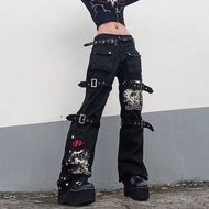 JEANS PRINTING/Y2K BLACK JEANS/ WOMEN'S HIGH WAIST JEANS/ WOMEN'S JEANS PANTS