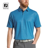 FootJoy FJ ProDry Performance Geometry Print Stretch Pique Mens Golf Shirts เสื้อแขนสั้น ชุดกอล์ฟ สำ